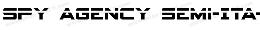 Spy Agency Semi-Ita字体转换